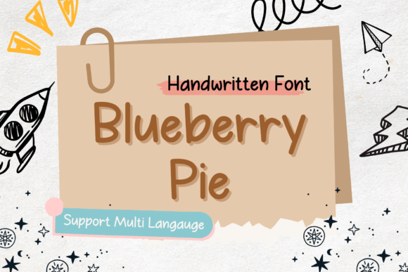 Blueberry Pie: A Cheerful Handwritten Font for Scroll-Stopping Campaigns