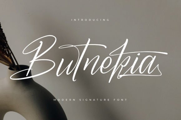 Butnekia: An Elegant Script Font for Editorial Design
