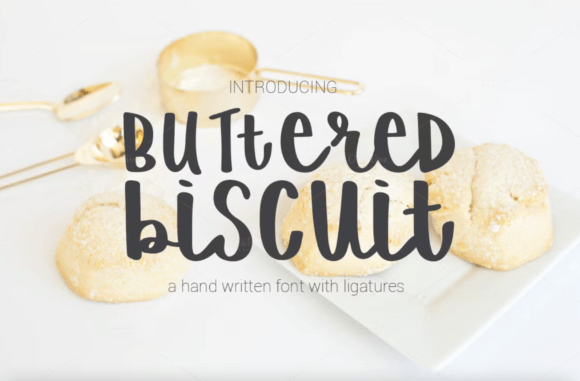 Buttered Biscuit: A Warm, Distinctive Script Font for Campaign Headlines