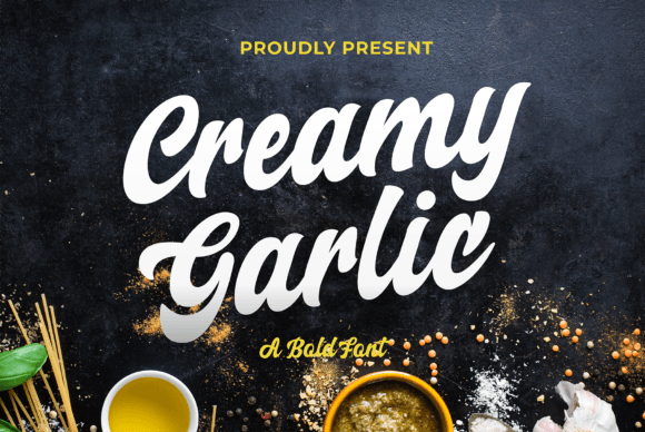 Creamy Garlic: A Script Font That Makes Your Campaigns Feel Intentional