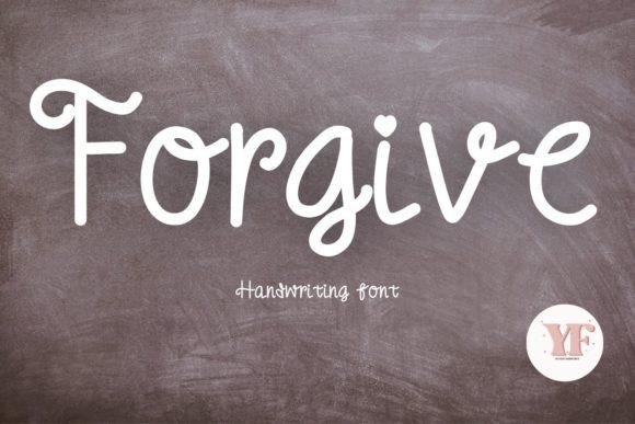 Forgive Font: A Vintage Script for Warm, Trustworthy Web Design