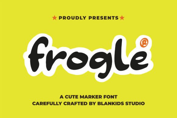 Frogle: A Playful, Handwritten Font for Memorable Branding