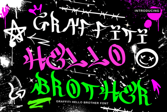 Graffiti Hello Brother: A Bold Script Font for Campaign Impact