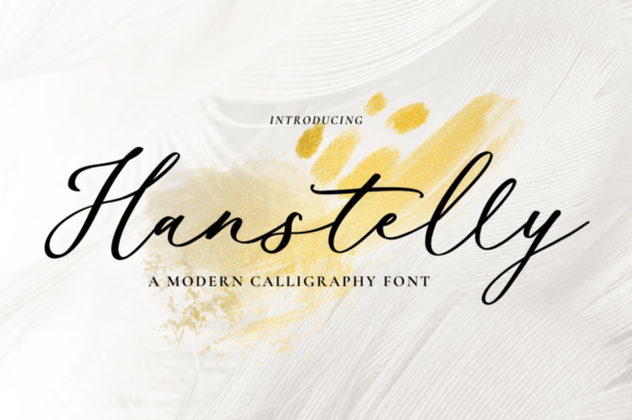 Hanstelly: A Natural Script Font for Polished, Handwritten Branding