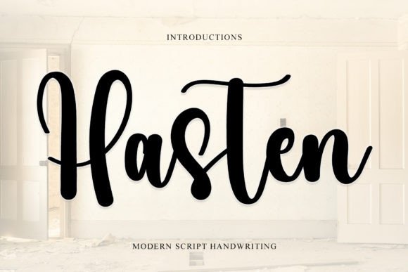 Hasten: A Handwritten Typeface That Brings Warmth to Digital Branding