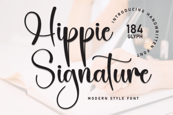 Hippie Signature: A Bold Handwritten Font for Real Branding Work