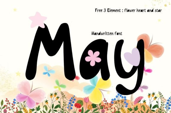 May: A Sweet, Friendly Handwritten Font for Real Branding