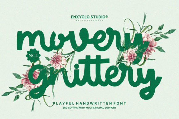 Movery Gnittery: A Playful Handwritten Font for Campaign Headlines