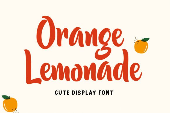 Orange Lemonade: A Handwritten Font That Feels Like a Sigh of Relief