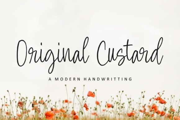 Original Custard: A Warm, Handwritten Font That Elevates Your Brand