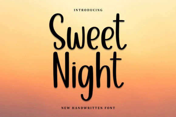Sweet Night: A Friendly Handwritten Font That Feels Like Home
