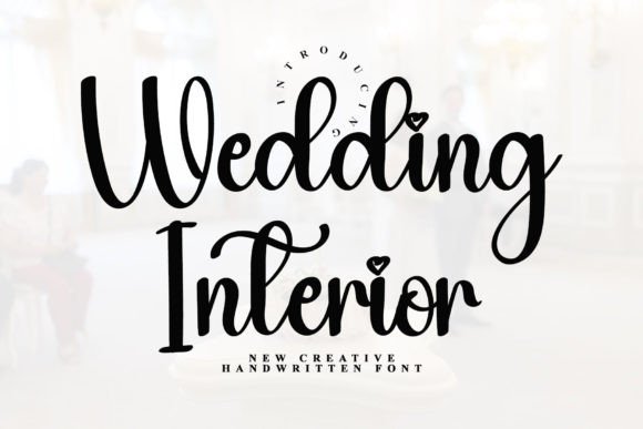 Wedding Interior: A Handwritten Script Font for Editorial Elegance