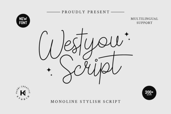 Westyou: A Refined Script Font for Editorial Design